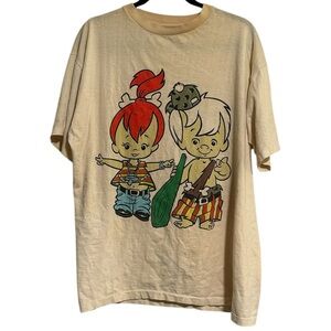 Vintage Flintstones Bam Bam and Pebbles Graphic Tee (see measurements)